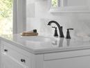 Delta Faucet Matte Black Two Handle Widespread Bathroom Sink Faucet 