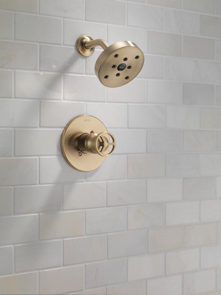 One Handle Single Function Shower Faucet in Champagne Bronze (Trim Only) 