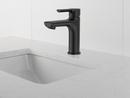 Single Handle Monoblock Bathroom Sink Faucet in Matte Black 