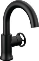 Single Handle Monoblock Bathroom Sink Faucet in Matte Black 