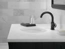 Single Handle Monoblock Bathroom Sink Faucet in Matte Black 