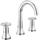 Delta Faucet Chrome Two Handle Widespread Bathroom Sink Faucet 