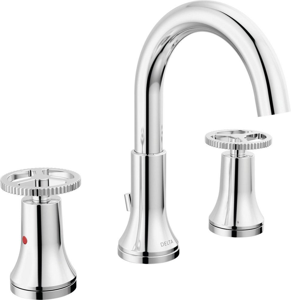 Two Handle Widespread Bathroom Sink Faucet in Chrome 
