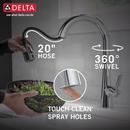Delta Faucet Lumicoat Chrome Single Handle Pull Down Kitchen Faucet 