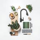 Single Handle Pull Down Kitchen Faucet in Matte Black 