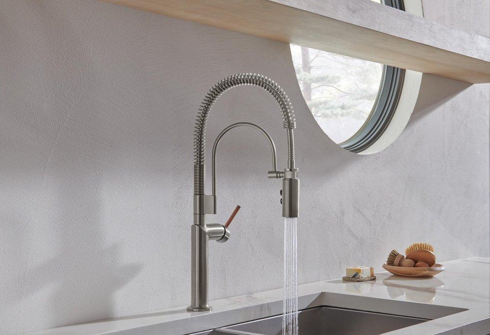 Brizo Luxe Steel Pull Down Kitchen Faucet 