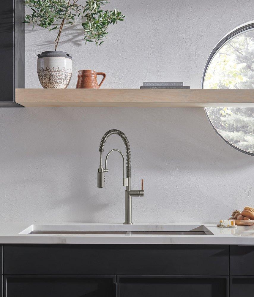 Brizo Luxe Steel Pull Down Kitchen Faucet 