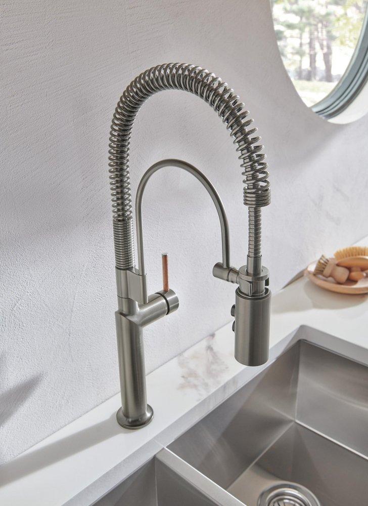 Brizo Luxe Steel Pull Down Kitchen Faucet 