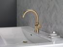 Single Handle Monoblock Bathroom Sink Faucet in Brilliance® Champagne Bronze 