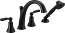Delta Faucet Matte Black Two Handle Roman Tub Faucets (Trim Only) 