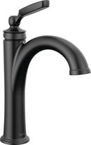 Single Handle Monoblock Bathroom Sink Faucet in Matte Black