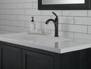 Delta Faucet Matte Black Single Handle Monoblock Bathroom Sink Faucet 