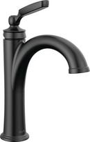 Delta Faucet Matte Black Single Handle Monoblock Bathroom Sink Faucet 