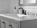 Delta Faucet Matte Black Two Handle Centerset Bathroom Sink Faucet 