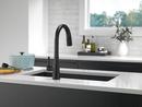 Delta Faucet Matte Black Single Handle Pull Down Kitchen Faucet 