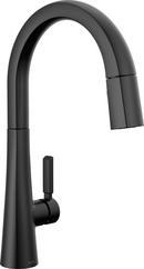 Single Handle Pull Down Kitchen Faucet in Matte Black