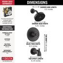 Single Handle Multi Function Bathtub & Shower Faucet in Matte Black (Trim Only) 