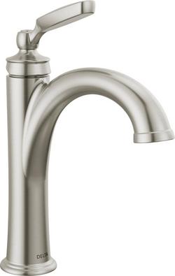 Single Handle Monoblock Bathroom Sink Faucet in Brilliance&reg; Stainless