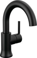 Single Handle Monoblock Bathroom Sink Faucet in Matte Black