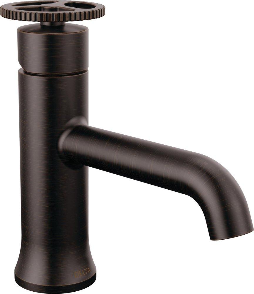 Single Handle Monoblock Bathroom Sink Faucet in Venetian Bronze 
