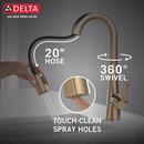 Single Handle Pull Down Kitchen Faucet in Lumicoat&reg; Champagne Bronze 