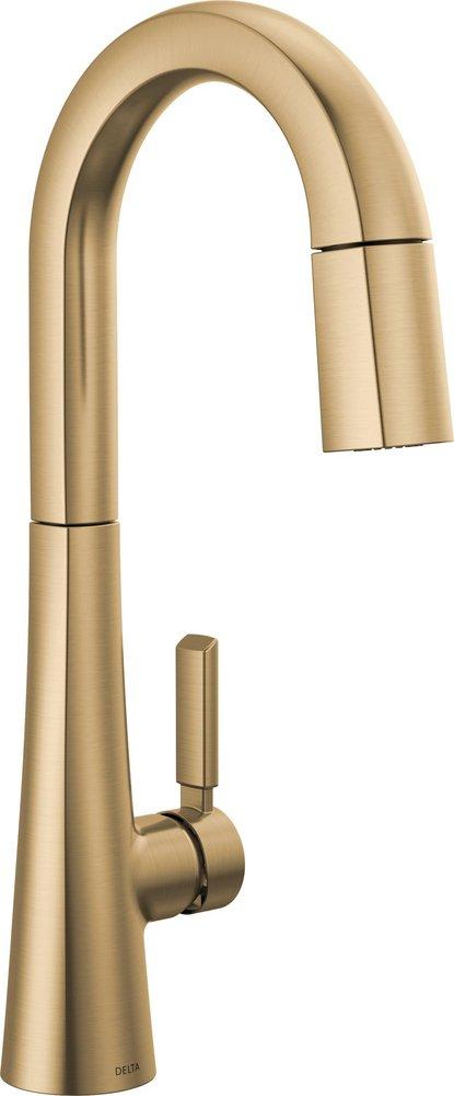 DELTA MONROVIA SINGLE HANDLE PULL-DOWN BAR/PREP FAUCET 