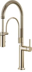 Single Handle Pull Down Kitchen Faucet in Brilliance® Polished Nickel (Handle Sold Separately)