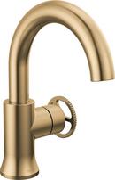 Single Handle Monoblock Bathroom Sink Faucet in Champagne Bronze 