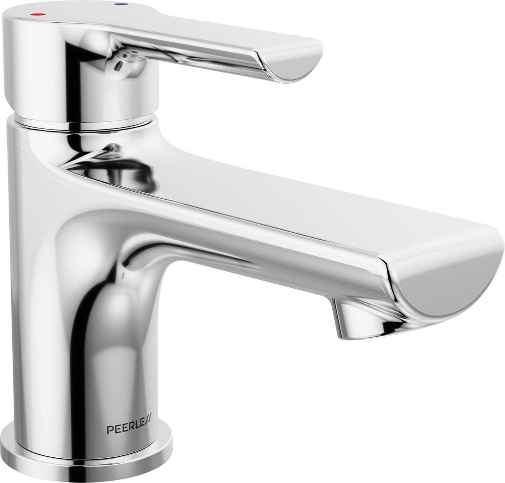 Single Handle Monoblock Bathroom Sink Faucet in Chrome 