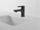 Peerless&reg; Matte Black Single Handle Monoblock Bathroom Sink Faucet 