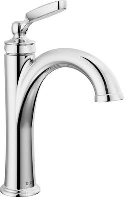 Single Handle Monoblock Bathroom Sink Faucet in Chrome