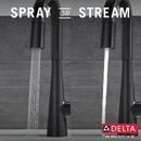 Delta Faucet Matte Black Single Handle Pull Down Bar Faucet with Touch2O® Technology 