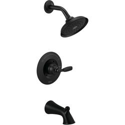 One Handle Single Function Bathtub & Shower Faucet in Matte Black (Trim Only)