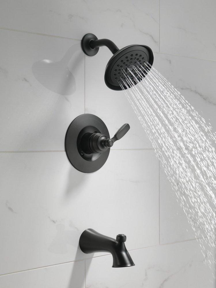 Delta Faucet Matte Black Single Handle Single Function Bathtub & Shower Faucet (Trim Only) 