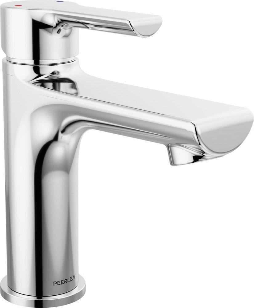 Single Handle Monoblock Bathroom Sink Faucet in Chrome 