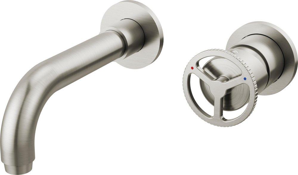 Single Handle Bathroom Sink Faucet in Stainless 