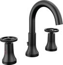 Two Handle Widespread Bathroom Sink Faucet in Matte Black