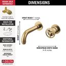 Single Handle Bathroom Sink Faucet in Champagne Bronze 