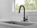 Peerless® Matte Black Single Handle Pull Down Kitchen Faucet 