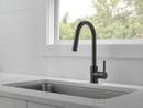 Peerless® Matte Black Single Handle Pull Down Kitchen Faucet 