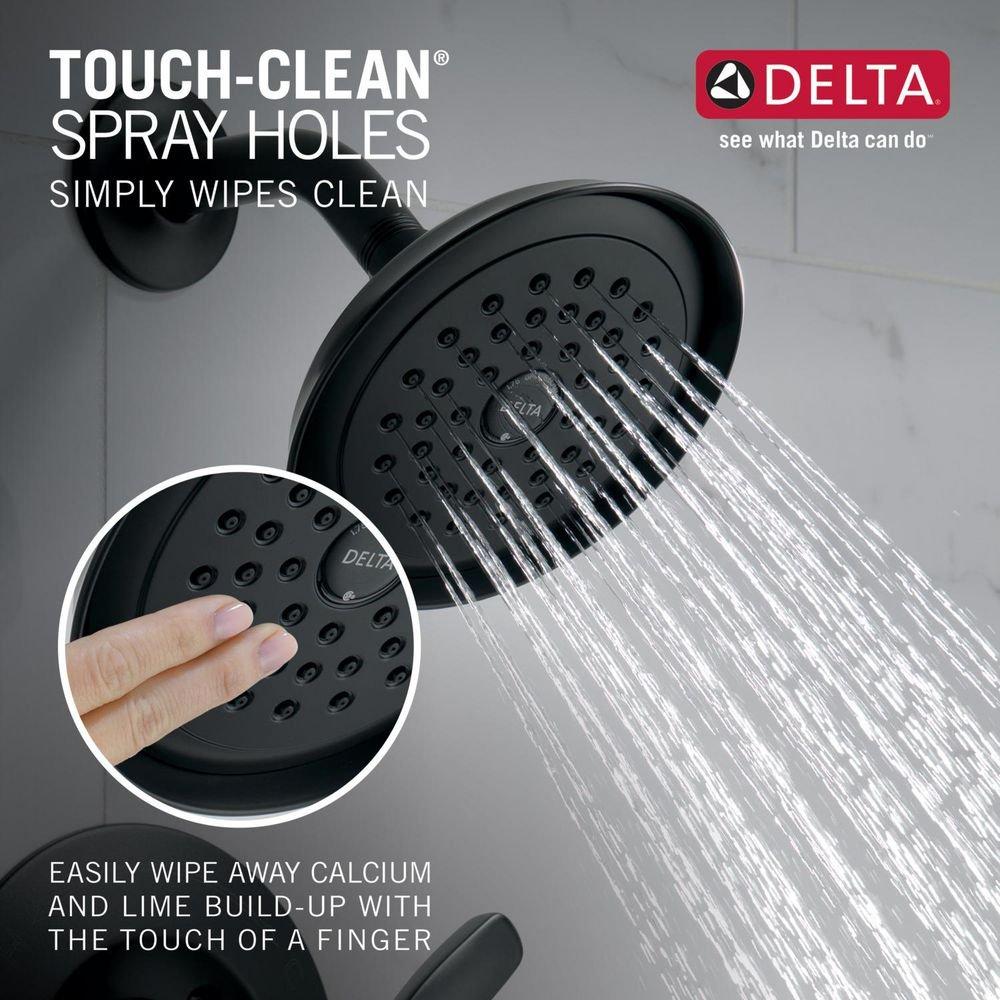 Delta Faucet Matte Black Single Handle Single Function Shower Faucet (Trim Only) 