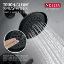 Delta Faucet Matte Black Single Handle Single Function Shower Faucet (Trim Only) 