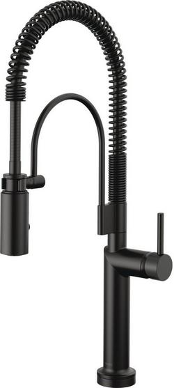 Single Handle Pull Down Kitchen Faucet with Touch Activation in Matte Black (Handle Sold Separately)