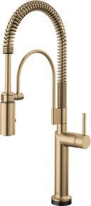 Brizo Luxe Gold Pull Down Kitchen Faucet 
