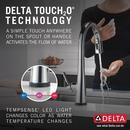 Delta Faucet Lumicoat Chrome Single Handle Pull Down Kitchen Faucet 