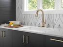 CCY LF DELTA MONROVIA - SINGLE HANDLE PULL-DOWN KITCHEN FAUCET WITH TOUCH2O TECHNOLOGY 1.8 GPM LUMICOAT CHAMPAGNE BRONZE 