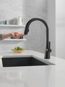 Delta Faucet Matte Black Single Handle Pull Down Kitchen Faucet 