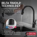 Delta Faucet Matte Black Single Handle Pull Down Kitchen Faucet 