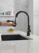 Delta Faucet Matte Black Single Handle Pull Down Kitchen Faucet 