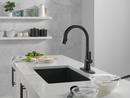 Delta Faucet Matte Black Single Handle Pull Down Kitchen Faucet 